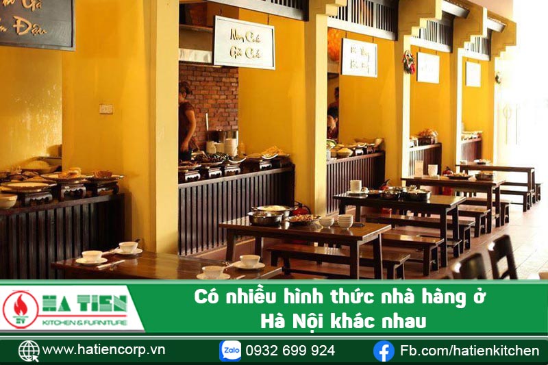 Có nhiều hình thức nhà hàng khác nhau
