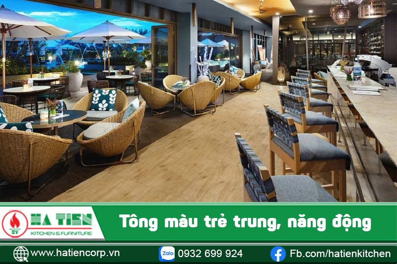 Tông màu trẻ trung, năng động