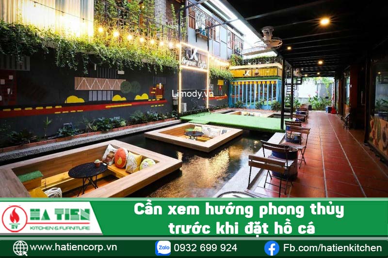 thiết kế quán cà phê cá koi 6