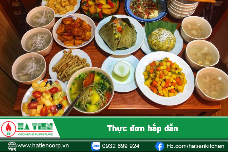 Thực đơn càng phong phú càng tốt