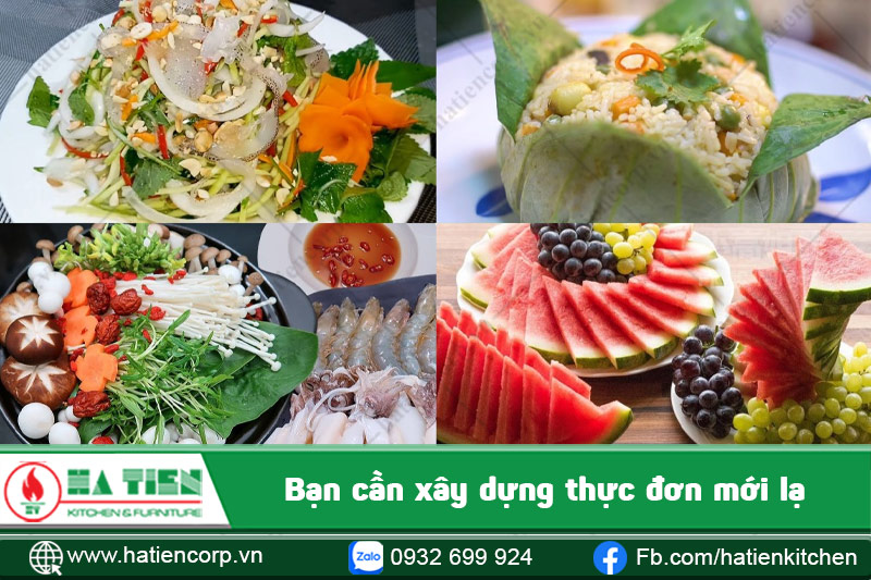 Bạn cần xây dựng thực đơn mới lạ 