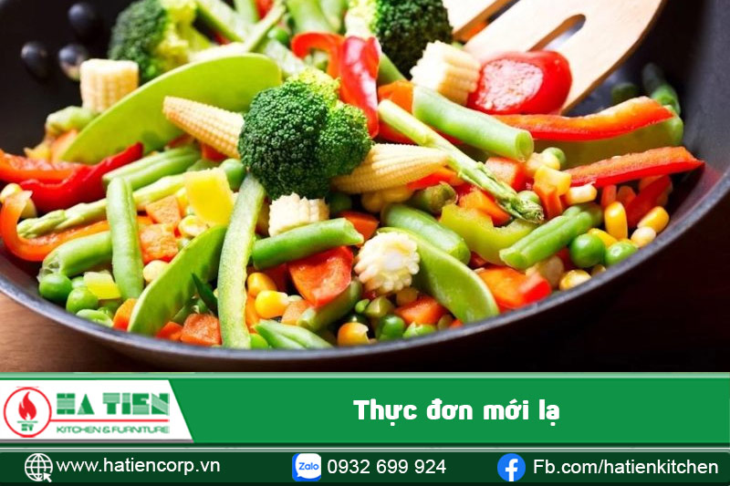 Chú ý xếp menu một cách tỉ mỉ nhất