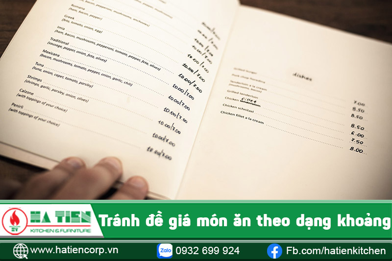 thực đơn nhà hàng âu 2