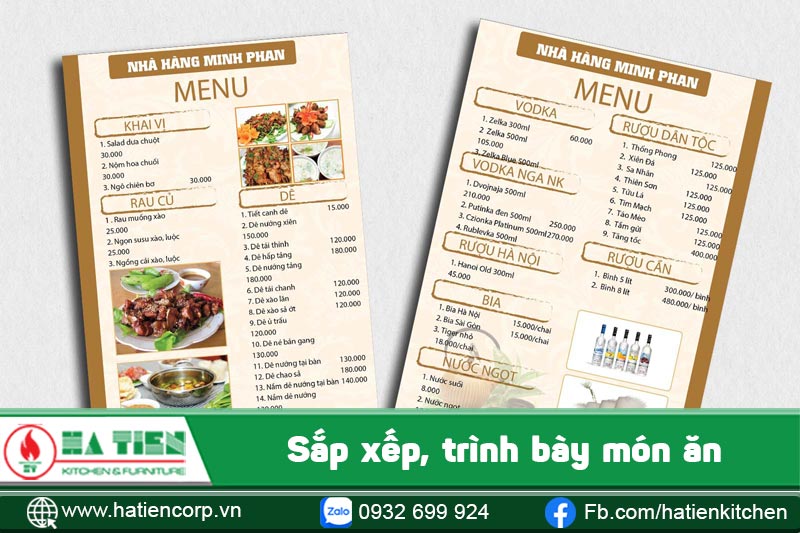 xây dựng thực đơn nhà hàng 12