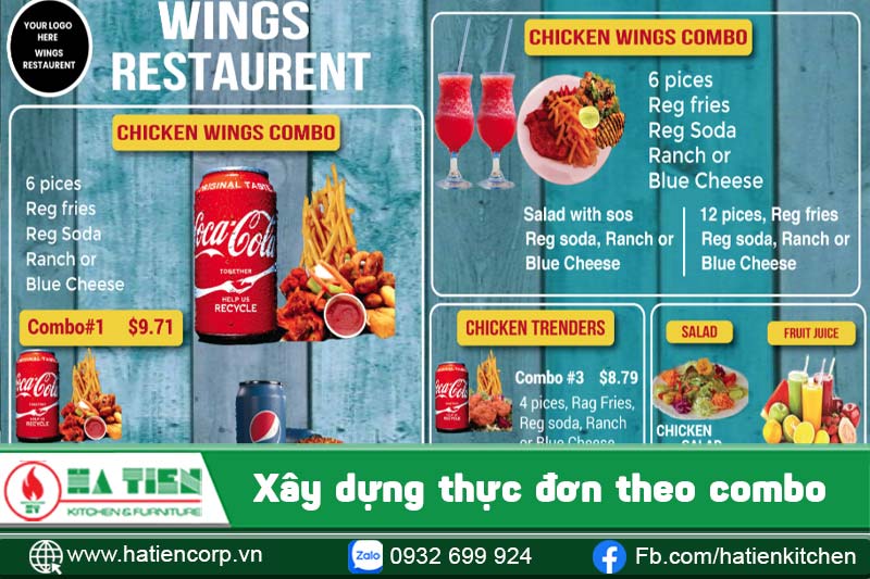 xây dựng thực đơn nhà hàng 2