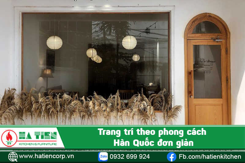 ý tưởng trang trí quán cà phê quán hàn quốc đơn giản