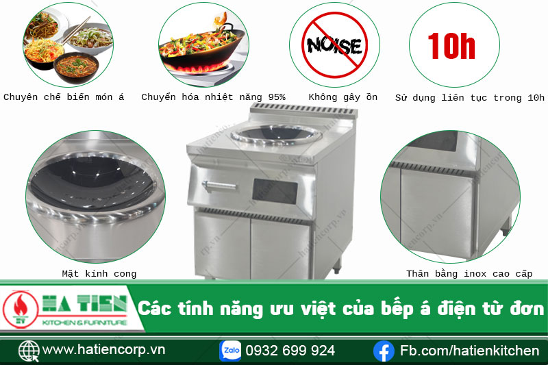bếp á điện từ có nhiều ưu điểm