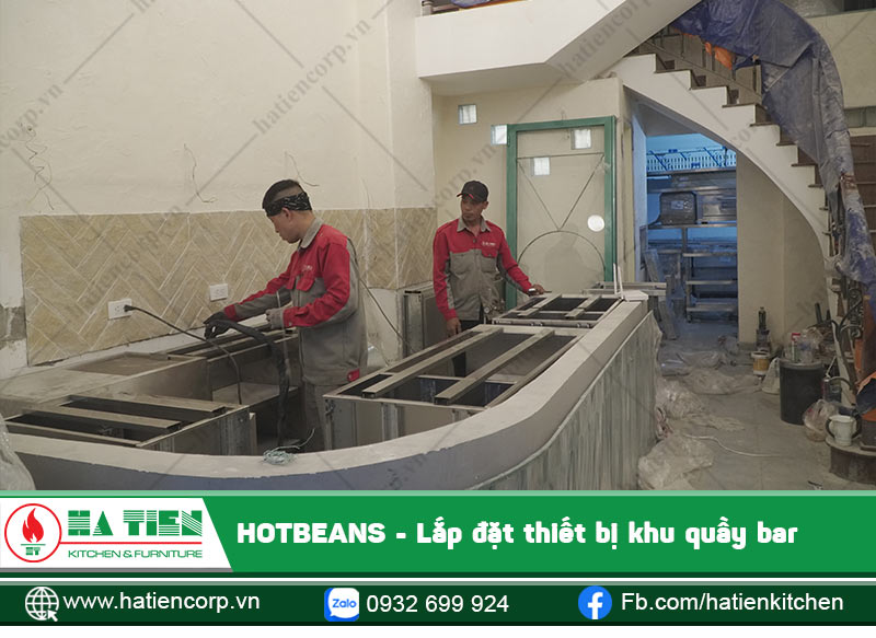 Lắp đặt thiết bị quầy bar