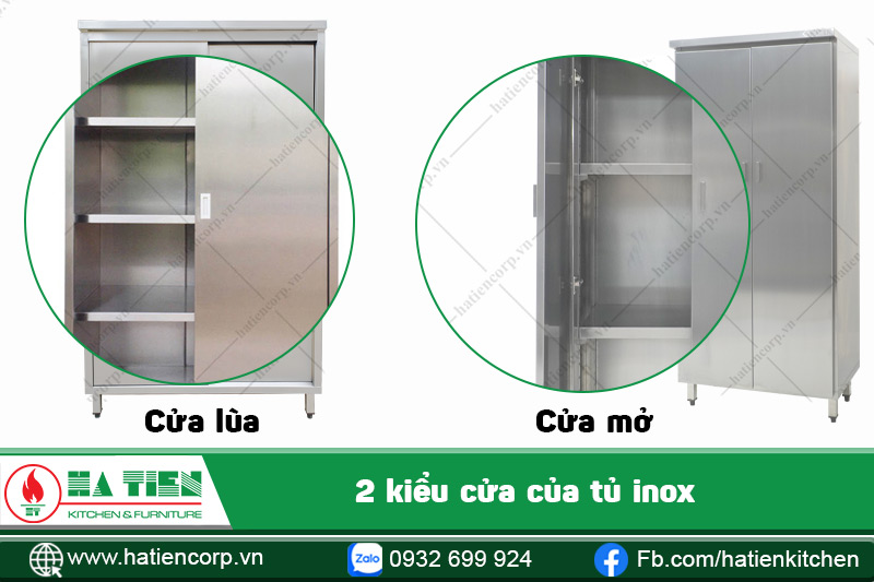 cửa tủ inox đựng chén