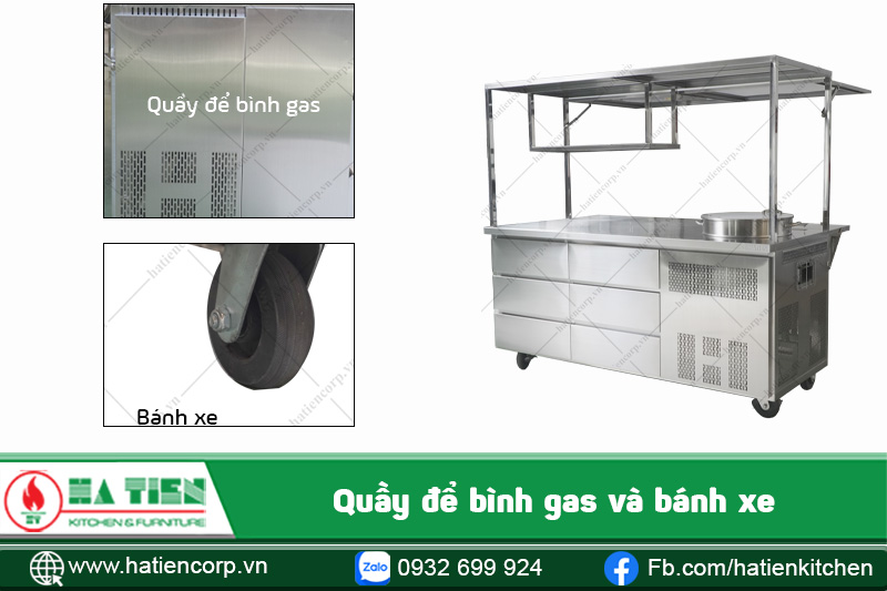 xe bán hủ tiếu dùng gas