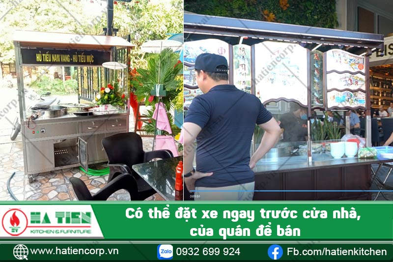 xe bán phở tiết kiệm chi phí mặt bằng
