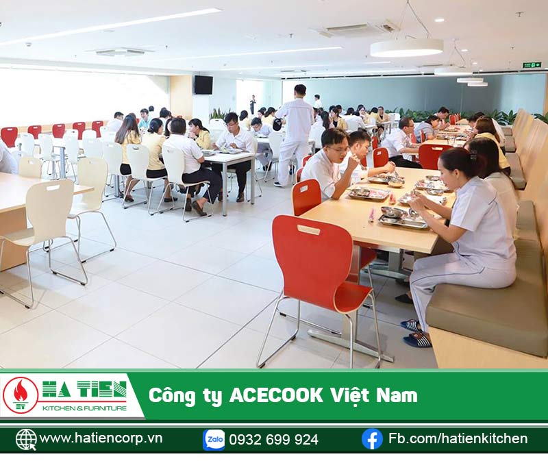 Khu vực căn tin hiện đại. Phục vụ các bữa ăn thơm ngon, đầy đủ dinh dưỡng cho nhân viên