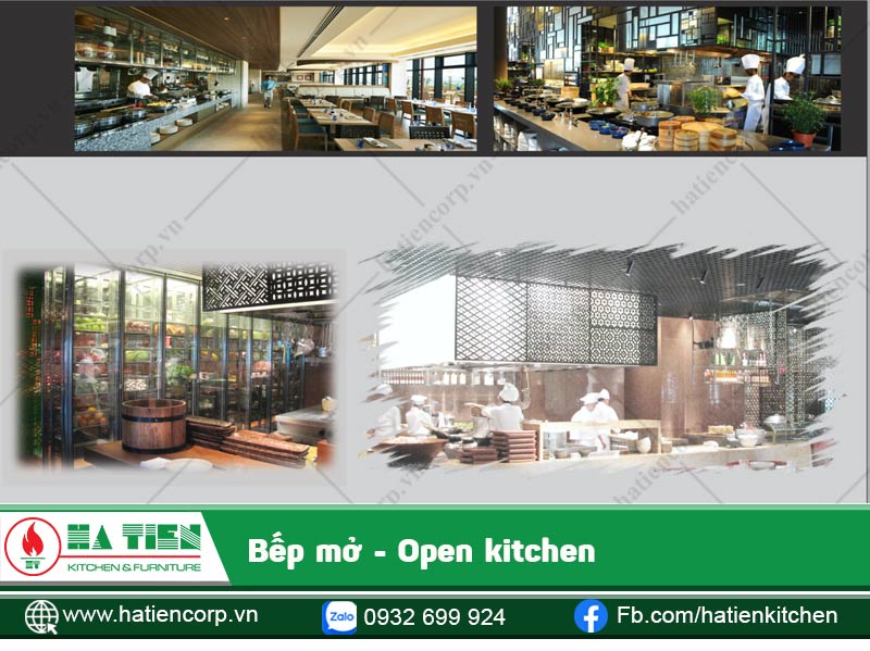 Bếp mở - Open kitchen