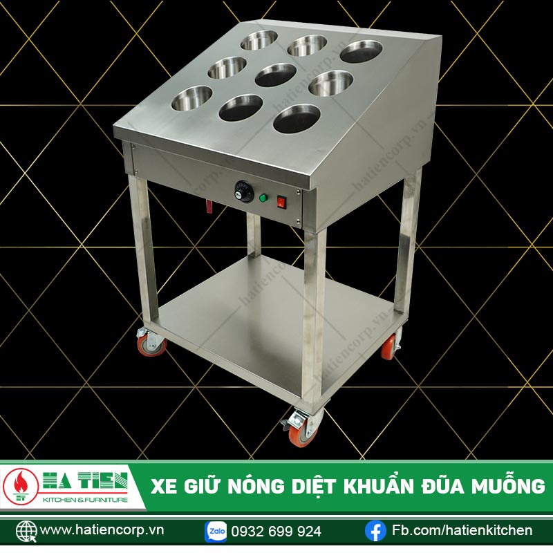Xe giữ nóng giệt khuẩn đũa muỗng Hà Tiên