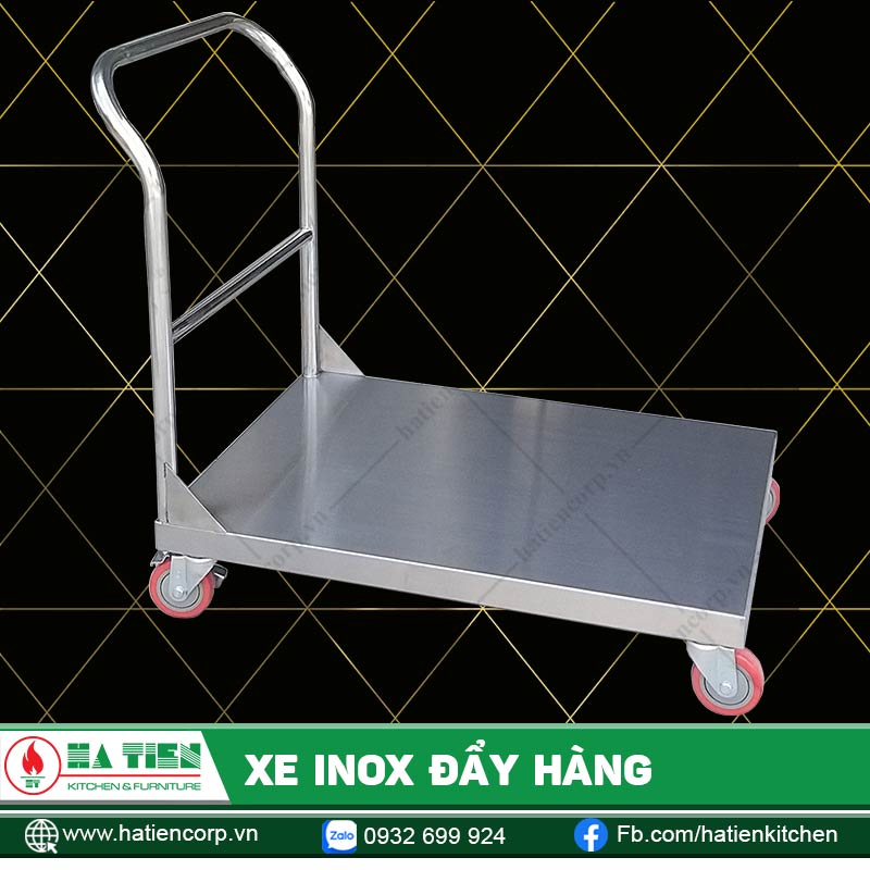 Xe inox đẩy hàng Hà Tiên - Xe đẩy hàng chất lượng cao