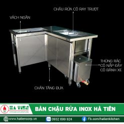 Chậu rửa Hà Tiên làm từ inox 304 bền đẹp theo thời gian, an toàn sức khoẻ