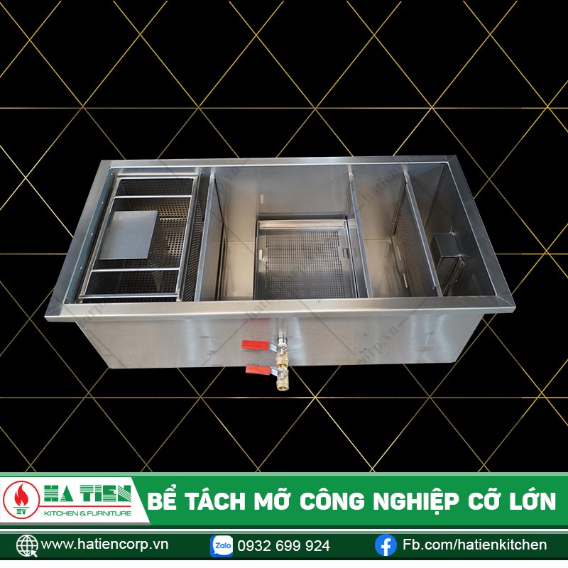 Bể Tách Mỡ Công Nghiệp Inox Cỡ Lớn