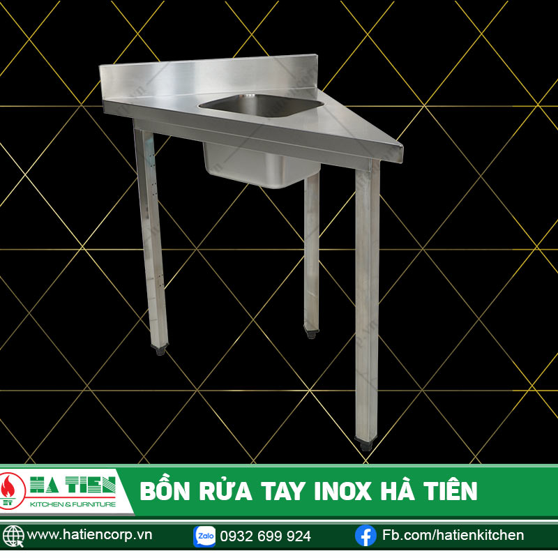Bồn Rửa Tay Inox Hà Tiên - Bồn Rửa Tay Sản Xuất Theo Yêu Cầu