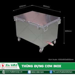 Thùng Đựng Cơm Inox - Thùng Đựng Cơm Canh Công Nghiệp