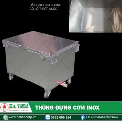 Thùng Đựng Cơm Inox - Thùng Đựng Cơm Canh Công Nghiệp