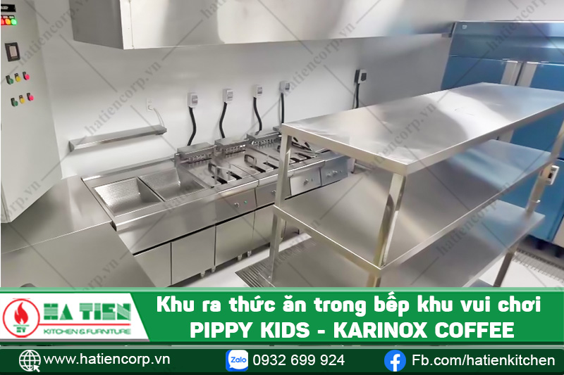 thiết kế bếp nhà hàng nhỏ Karinox Coffee