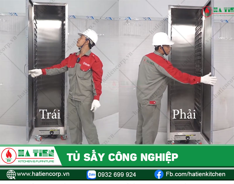 Cánh cửa có thể chuyển vị trí trái - phải tuỳ nhu cầu sử dụng