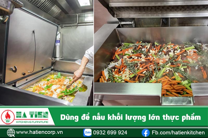 Chảo thường dùng trong các cơ sở phục vụ số lượng lớn suất ăn