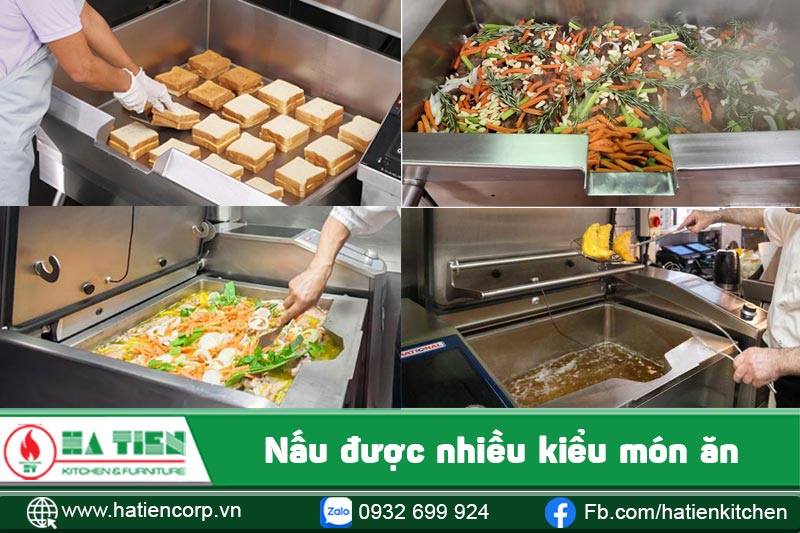 Nấu được nhiều kiểu món ăn