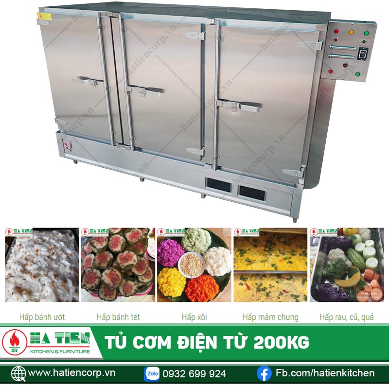 Có thể làm rất nhiều món ngon với tủ nấu cơm công nghiệp