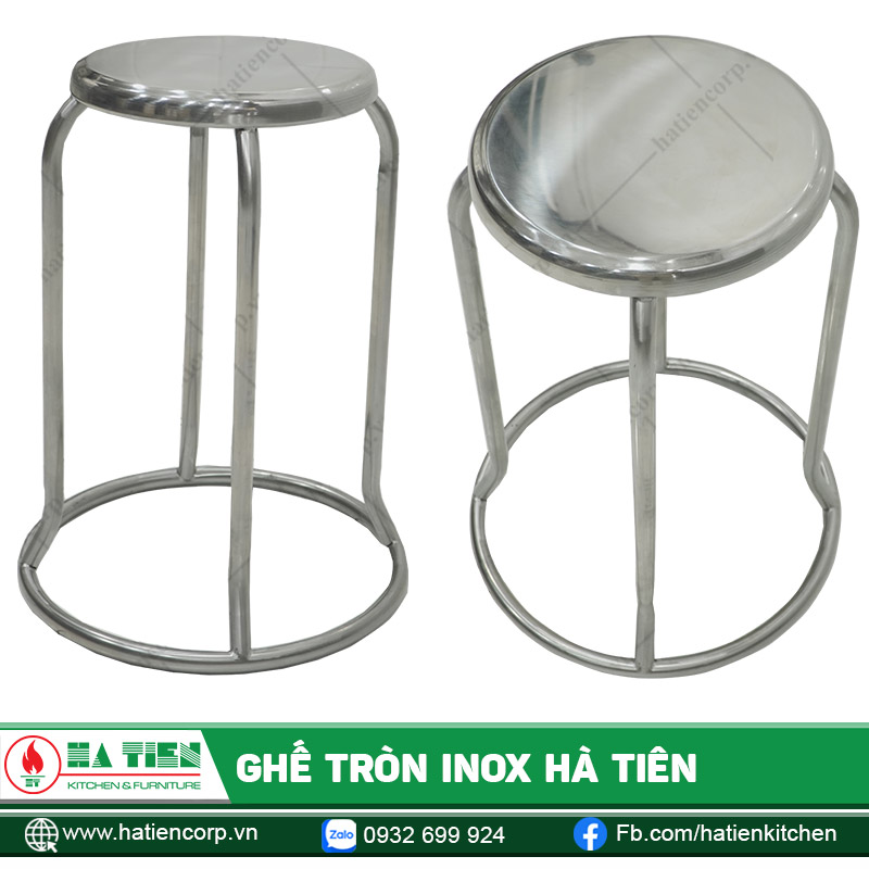 Ghế Tròn Inox Hà Tiên – Ghế Đôn Inox Không Tựa Lưng - Ảnh 6