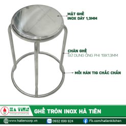 Ghế có thiết kế đơn giản nhưng vững chắc