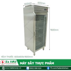 Kích thước máy sấy Hà Tiên: 600x600x1600mm