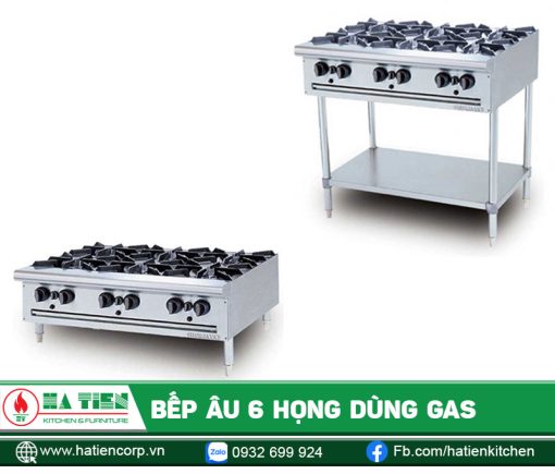 Bếp Âu 6 họng