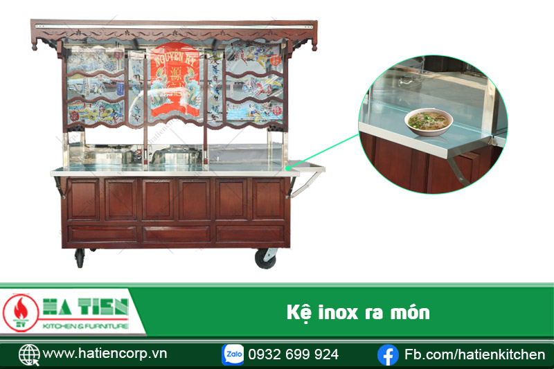 Kệ inox ra món