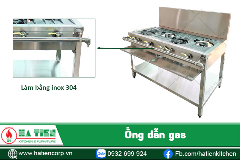 Ống dẫn gas của bếp xào Hàn Quốc