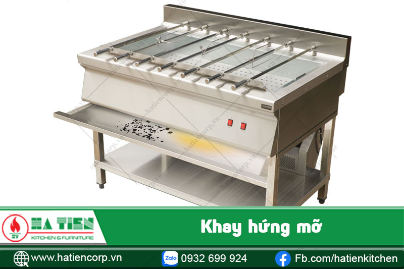Bếp nướng inox có khay hứng mỡ