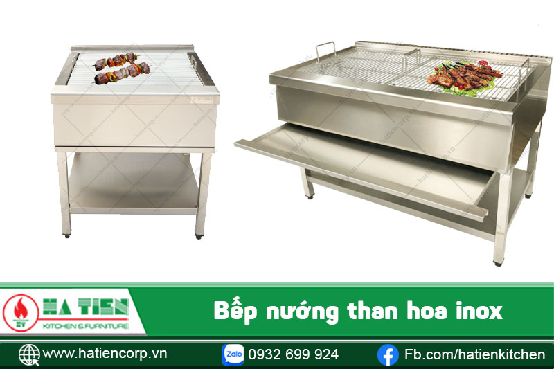 bếp nướng than hoa inox