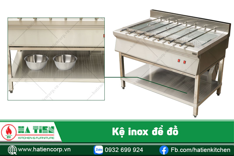 bếp nướng inox có kệ dưới
