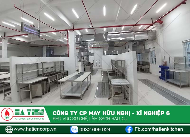 Rau củ quả được xử lý tại khu vực này