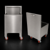 Thùng rác inox dưới bàn