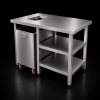 Bàn sơ chế inox 3 tầng