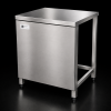 Bàn inox cửa mở