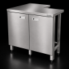 Bàn inox nhỏ có kệ
