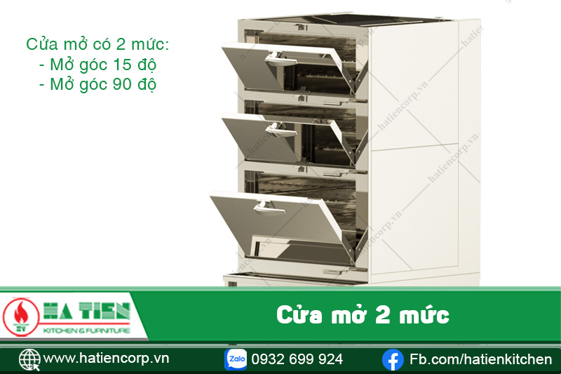 cửa mở 2 mức an toàn