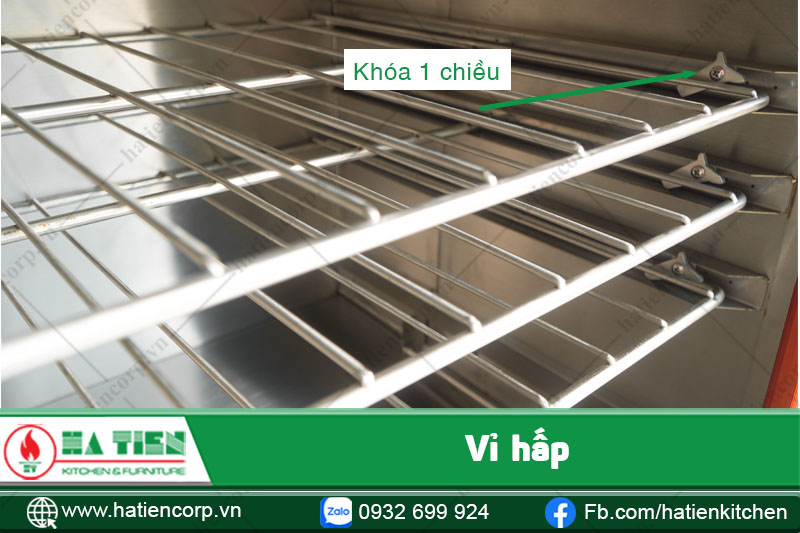 vỉ inox của tủ hấp 3 ngăn