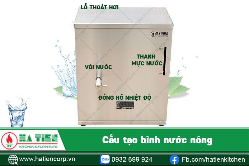 Cấu tạo của bình đun nước nóng