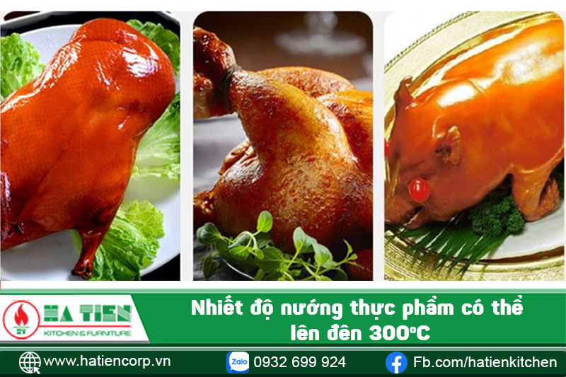 Thích hợp sử dụng trong các nhà hàng phục vụ các món vịt quay, gà quay, heo quay…
