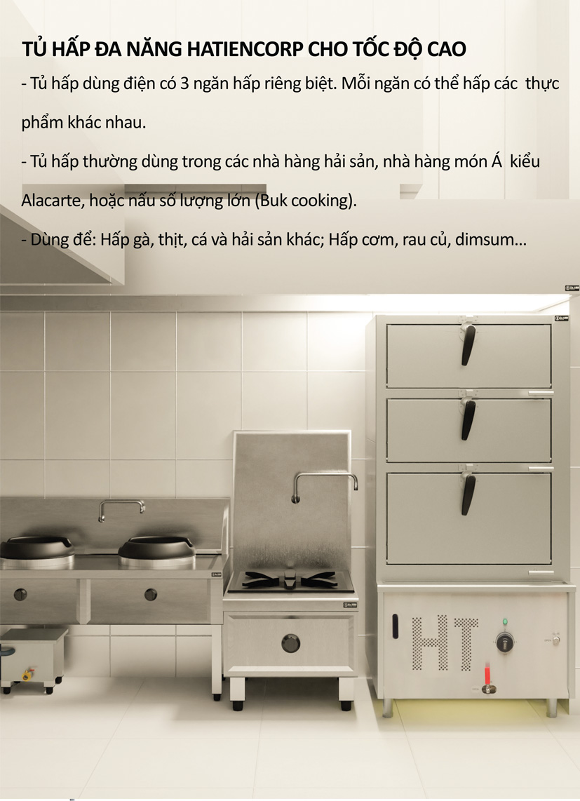 Ứng dụng tủ hấp