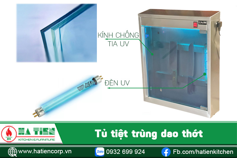 tủ trang bị kính chống tia UV