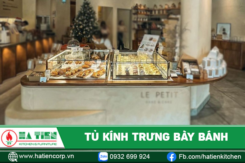 tủ trưng bày bánh mì mini